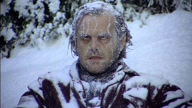 Hombre congelado por baja temperatura