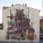 Graffitis en la calle Privilegio de la Unión en Zaragoza