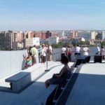 La terraza de Caixaforum en Zaragoza