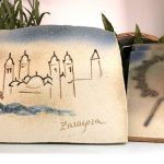 Recuerdos de Zaragoza sobre cerámica