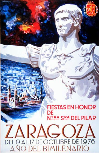 Cartel Fiestas del Pilar 1976 'Salduba'