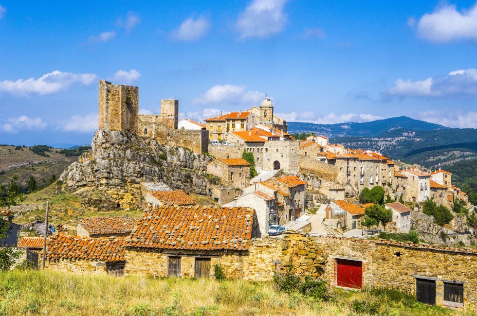Vista panorámica de Puertomingalvo, en Teruel